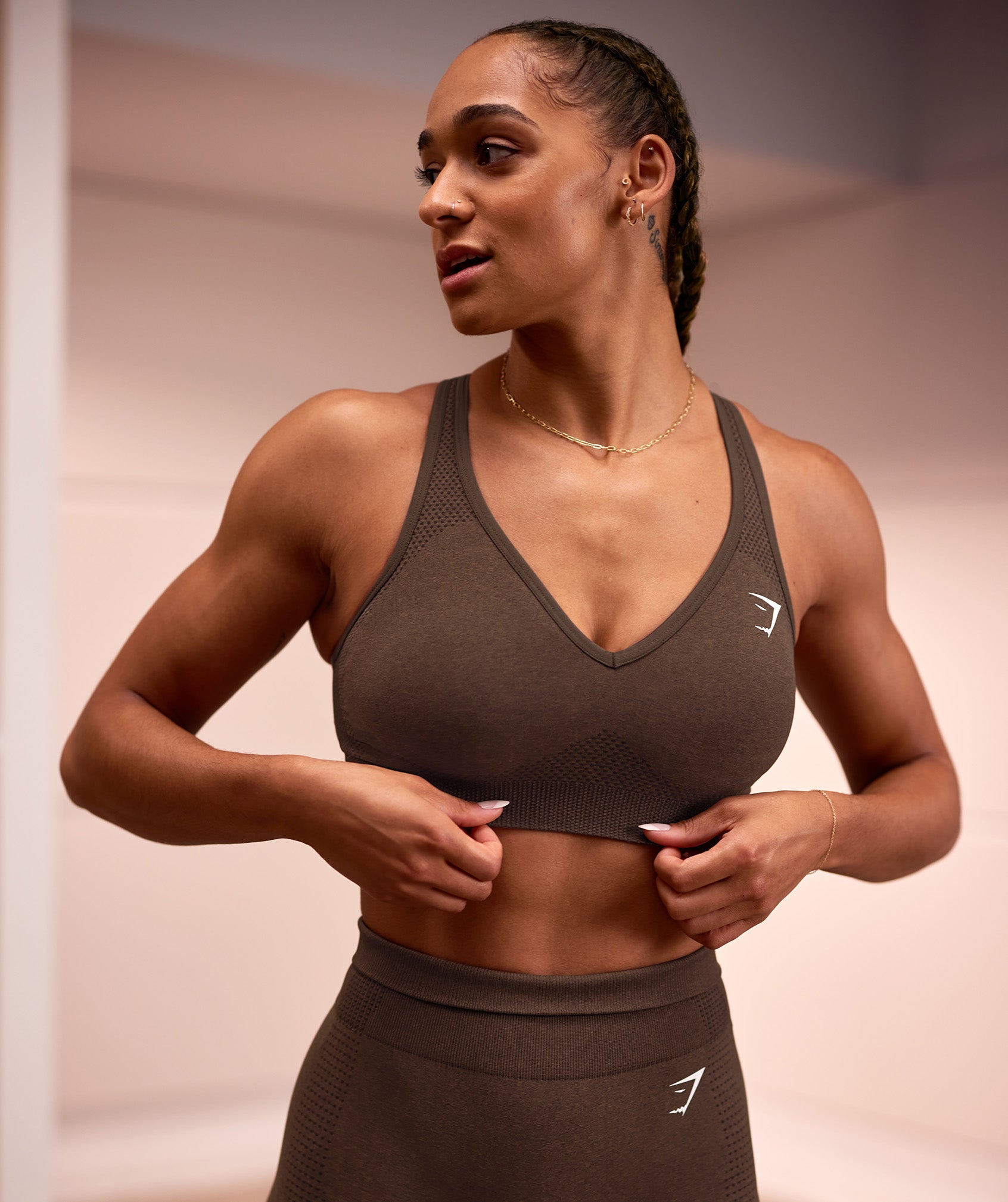 Sujetador deportivo con escote en V Vital Seamless 2.0