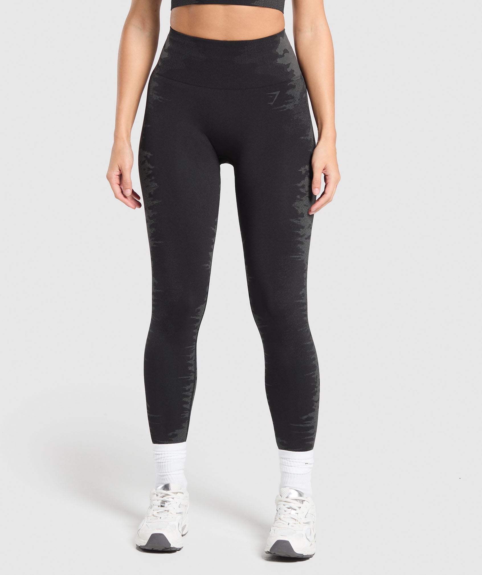 Leggings sin costuras con diseño enjaulado