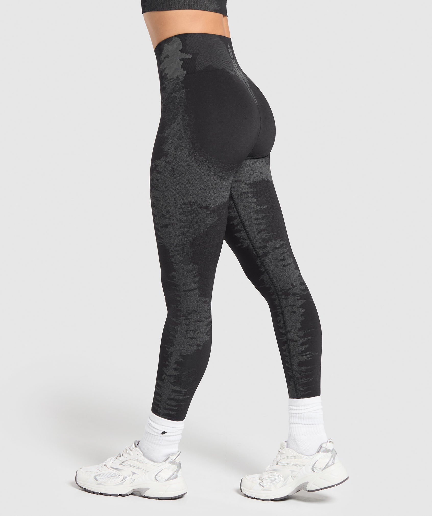 Leggings sin costuras con diseño enjaulado