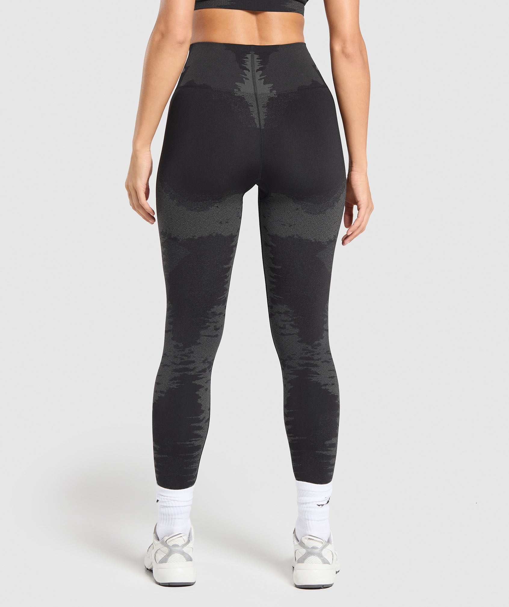 Leggings sin costuras con diseño enjaulado