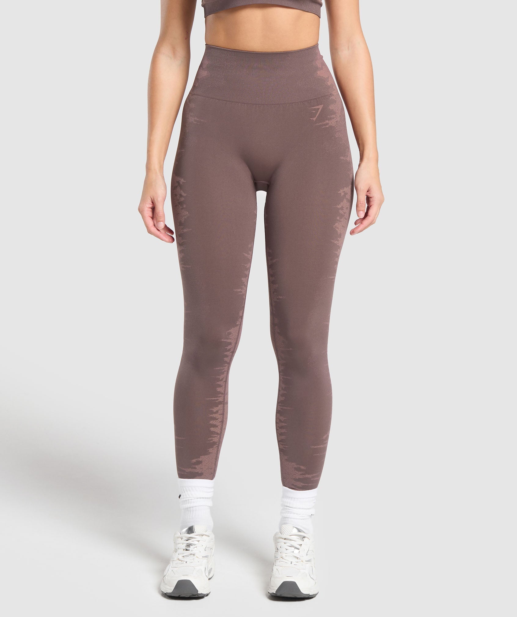 Leggings sin costuras con diseño enjaulado