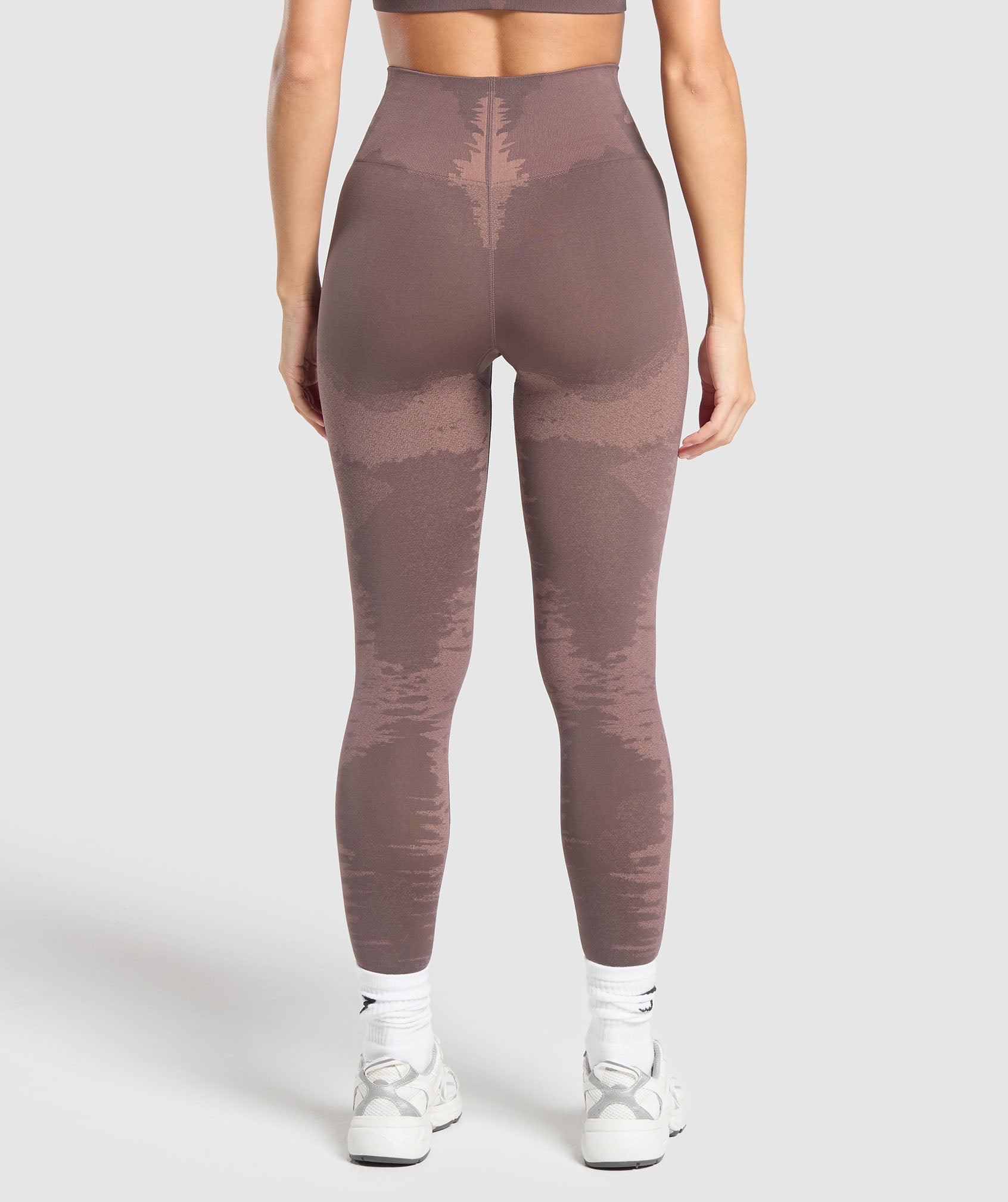 Leggings sin costuras con diseño enjaulado