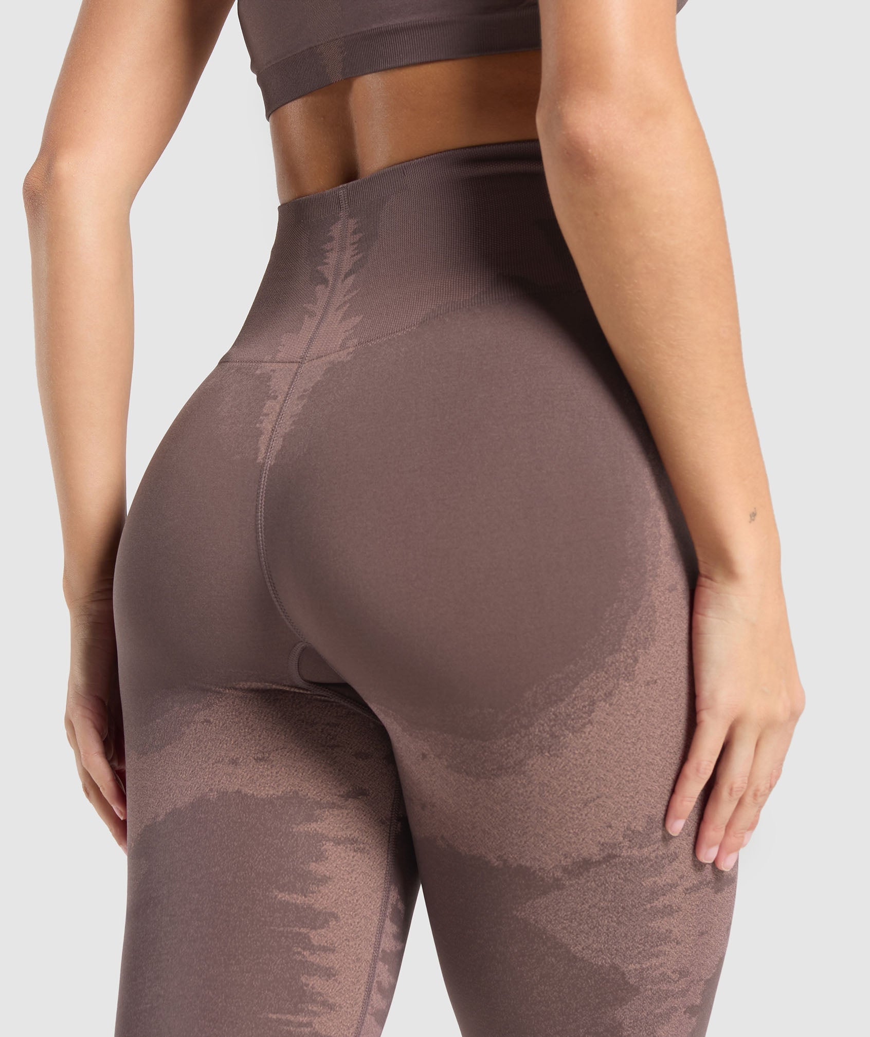 Leggings sin costuras con diseño enjaulado