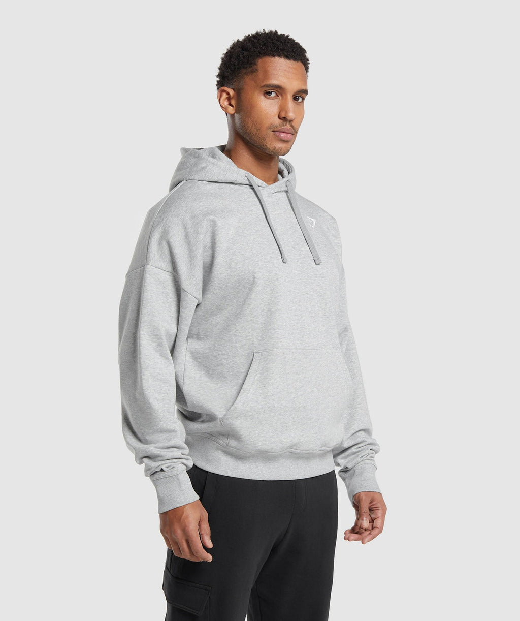 Sudadera con capucha extragrande con escudo