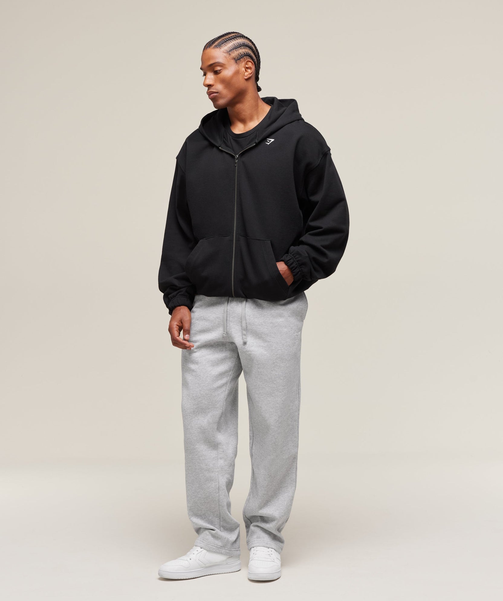 Pantalones deportivos de pierna recta