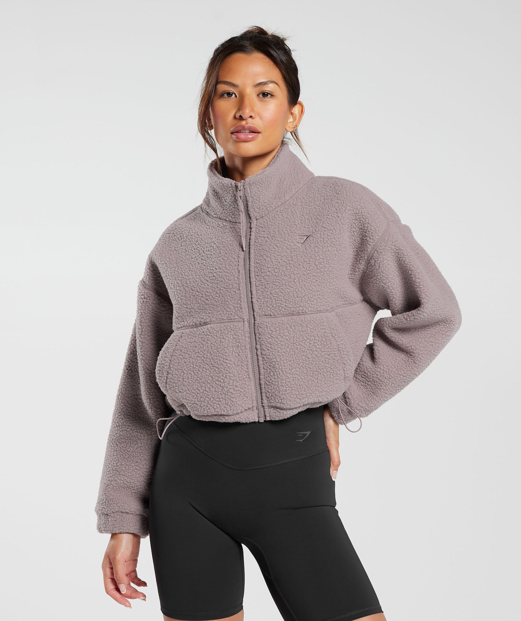 Chaqueta midi de polar Elevate