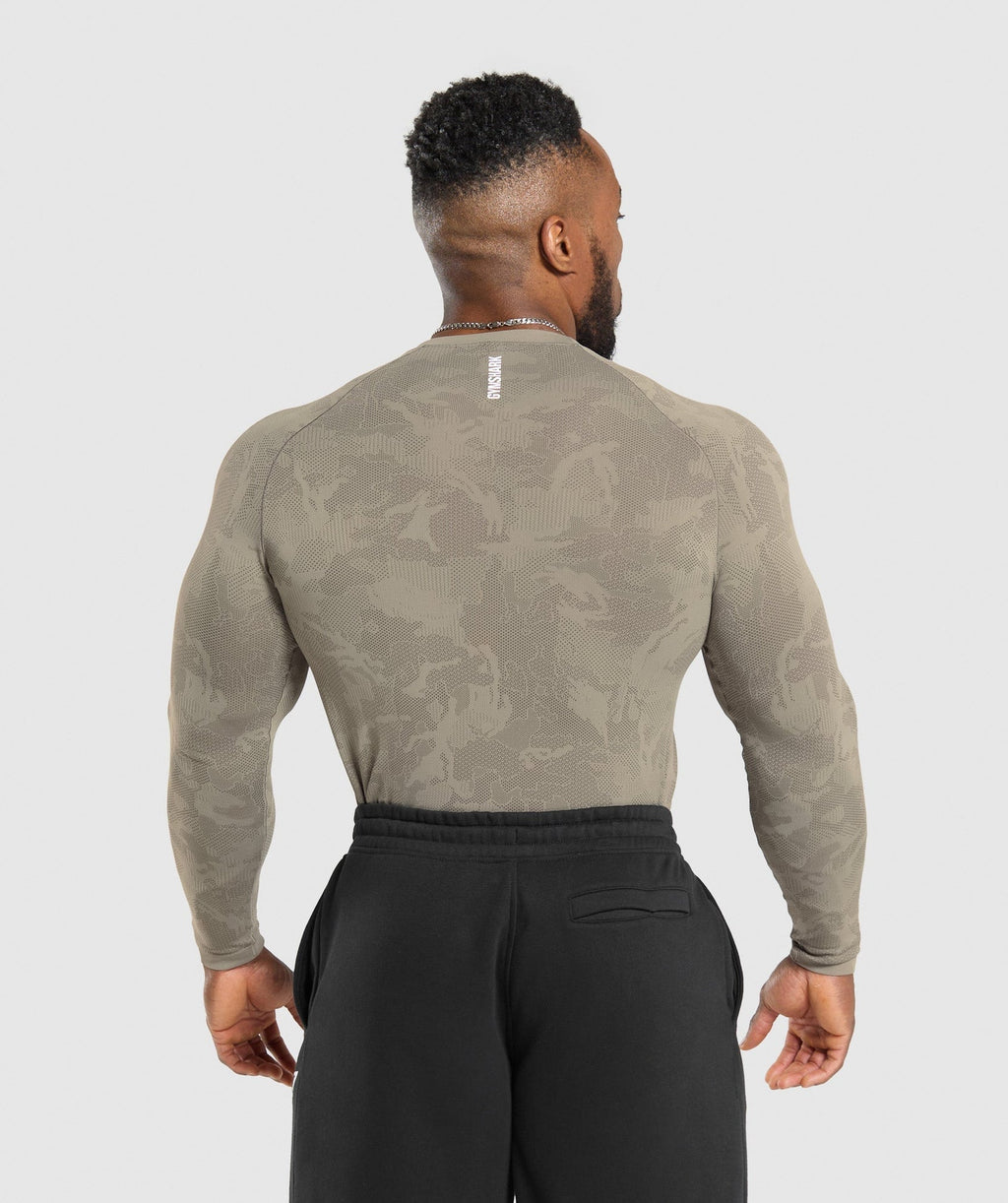 Camiseta de manga larga sin costuras Geo
