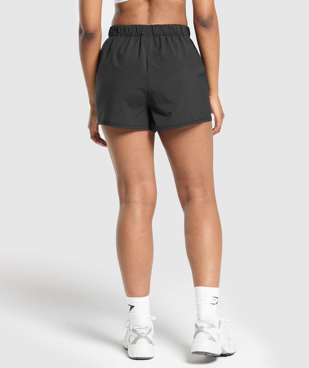 Pantalones cortos con dobladillo festoneado