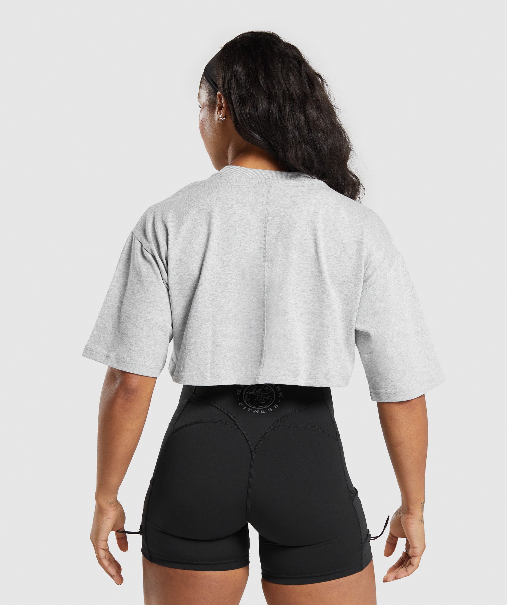 Camiseta corta de algodón de gramaje alto