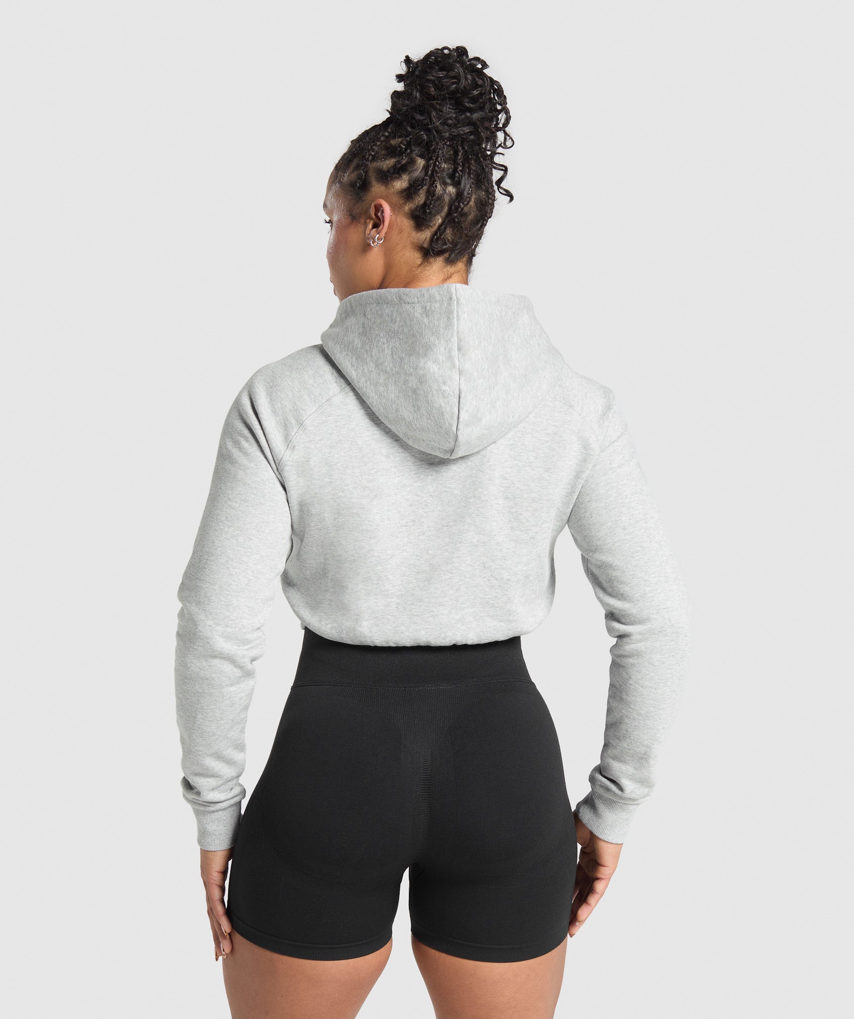 Sudadera corta con capucha y gráfico Lifting Essentials