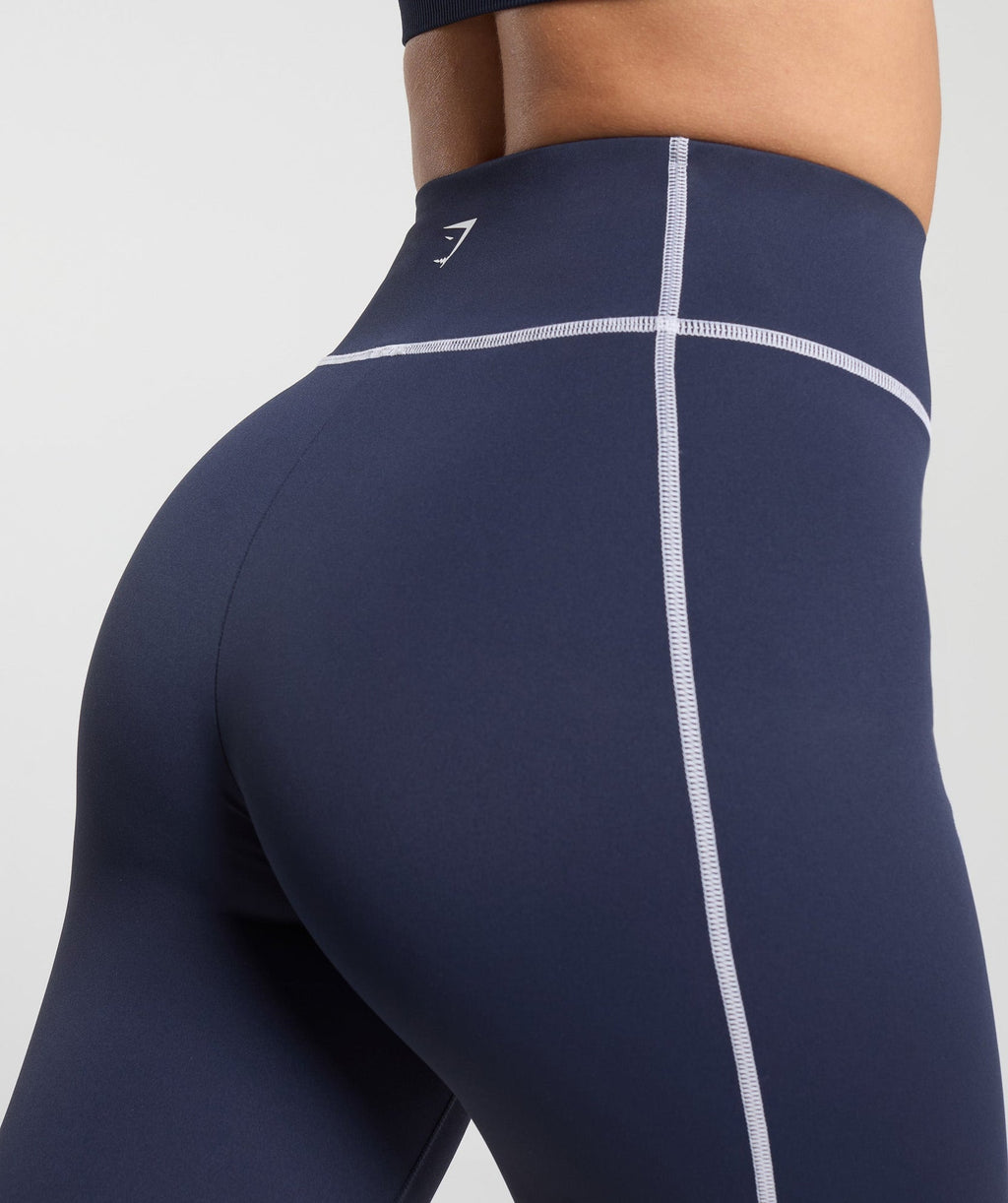 Leggings con puntadas en contraste retro