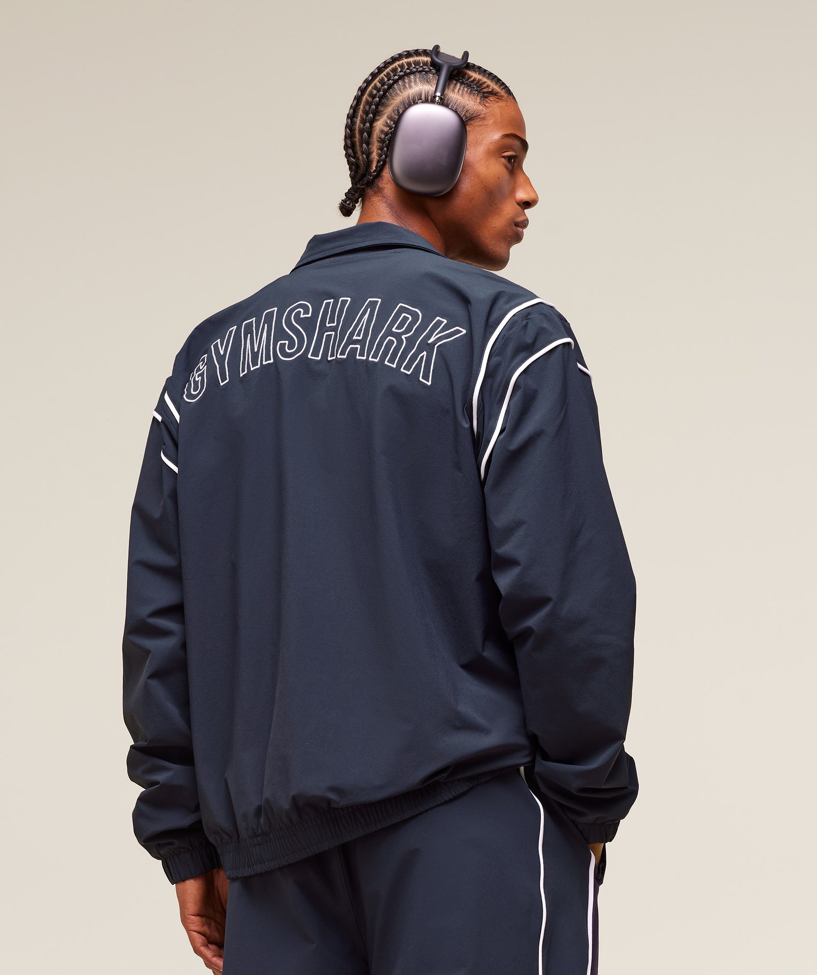 Chaqueta deportiva retro arrugada