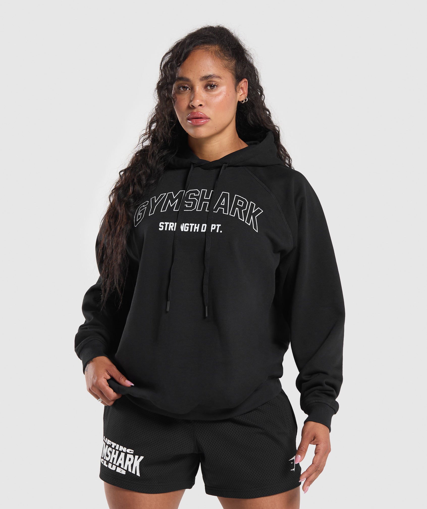 Sudadera con capucha extragrande del departamento de fuerza