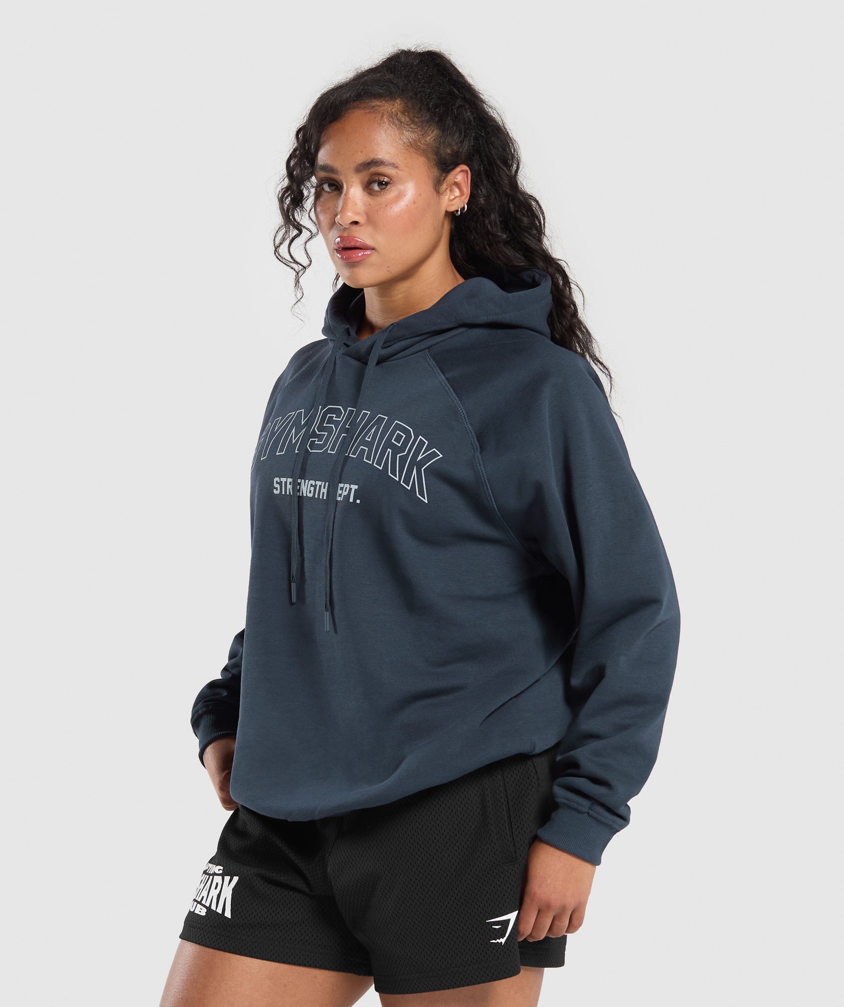 Sudadera con capucha extragrande del departamento de fuerza