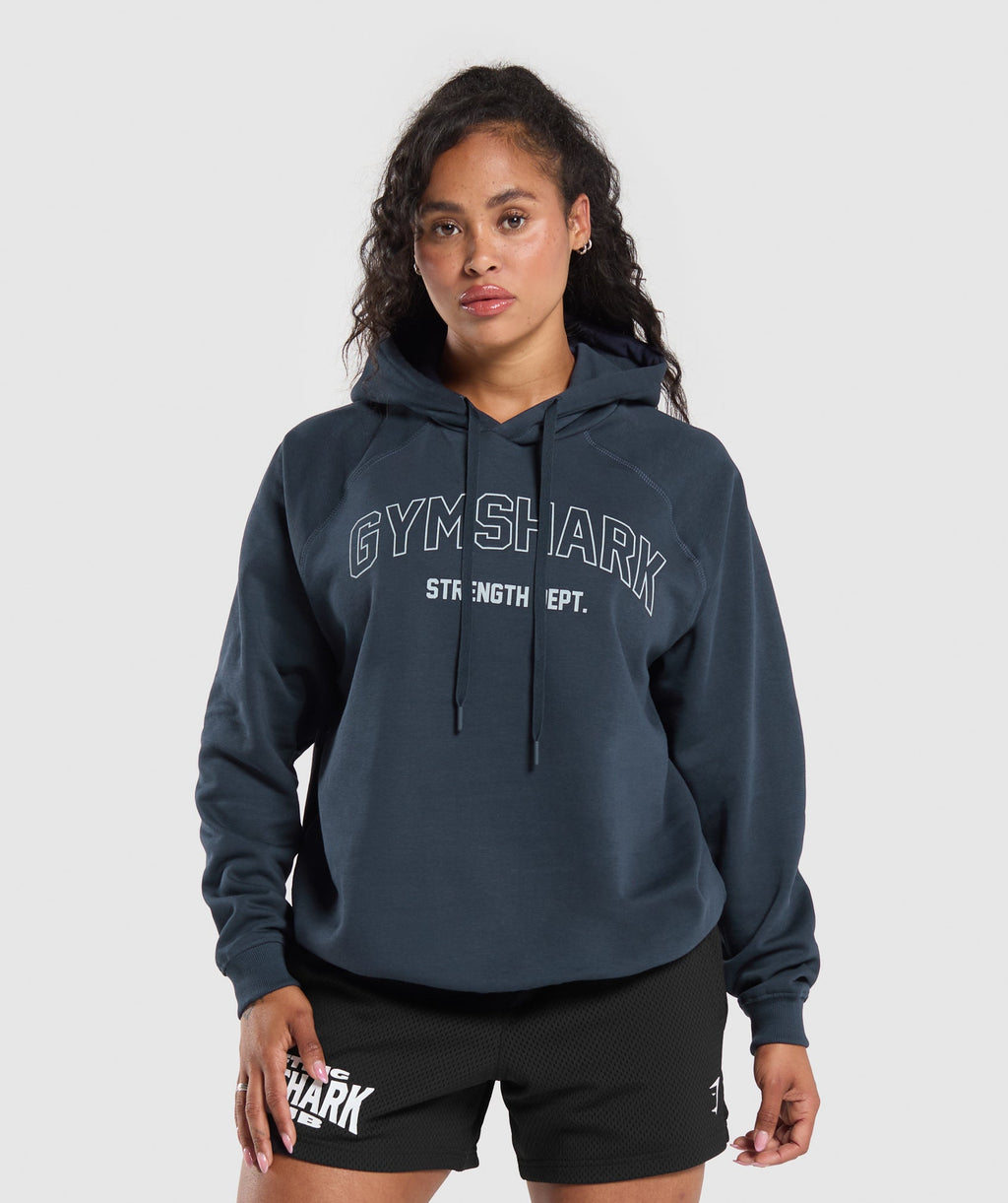 Sudadera con capucha extragrande del departamento de fuerza