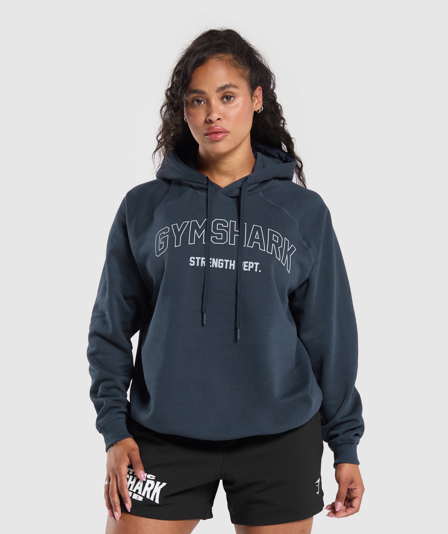 Sudadera con capucha extragrande del departamento de fuerza