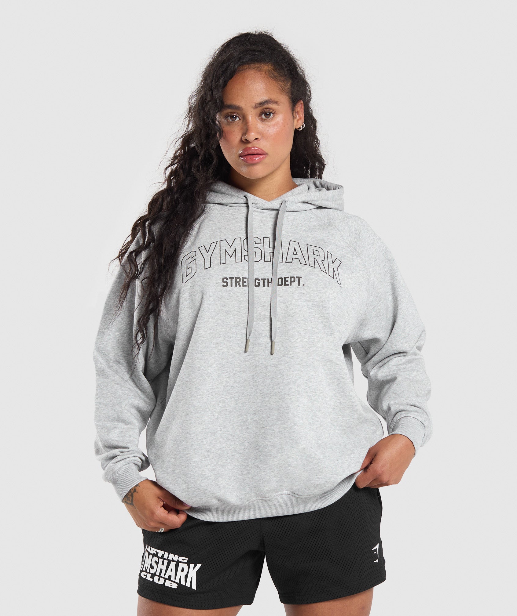 Sudadera con capucha extragrande del departamento de fuerza