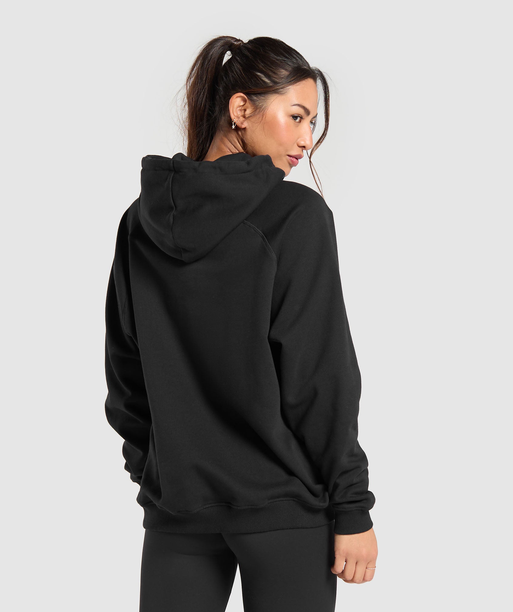 Sudadera con capucha de polar de gran tamaño para entrenamiento