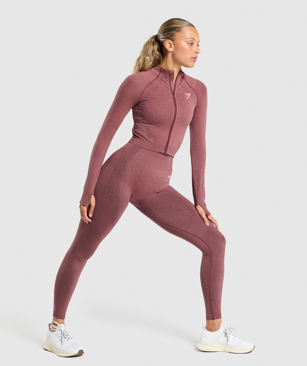 Chaqueta midi con cremallera Vital Seamless 2.0