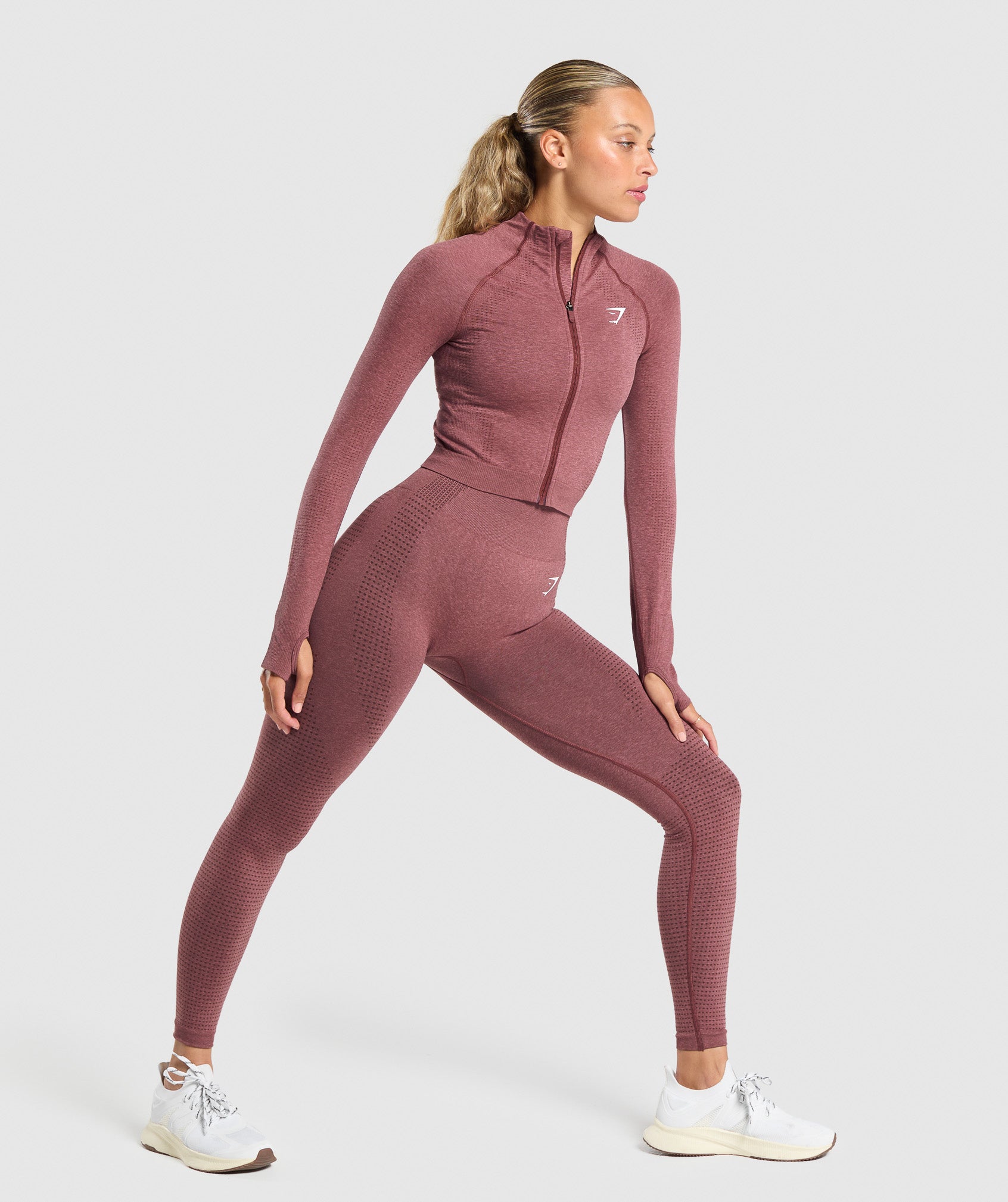 Chaqueta midi con cremallera Vital Seamless 2.0