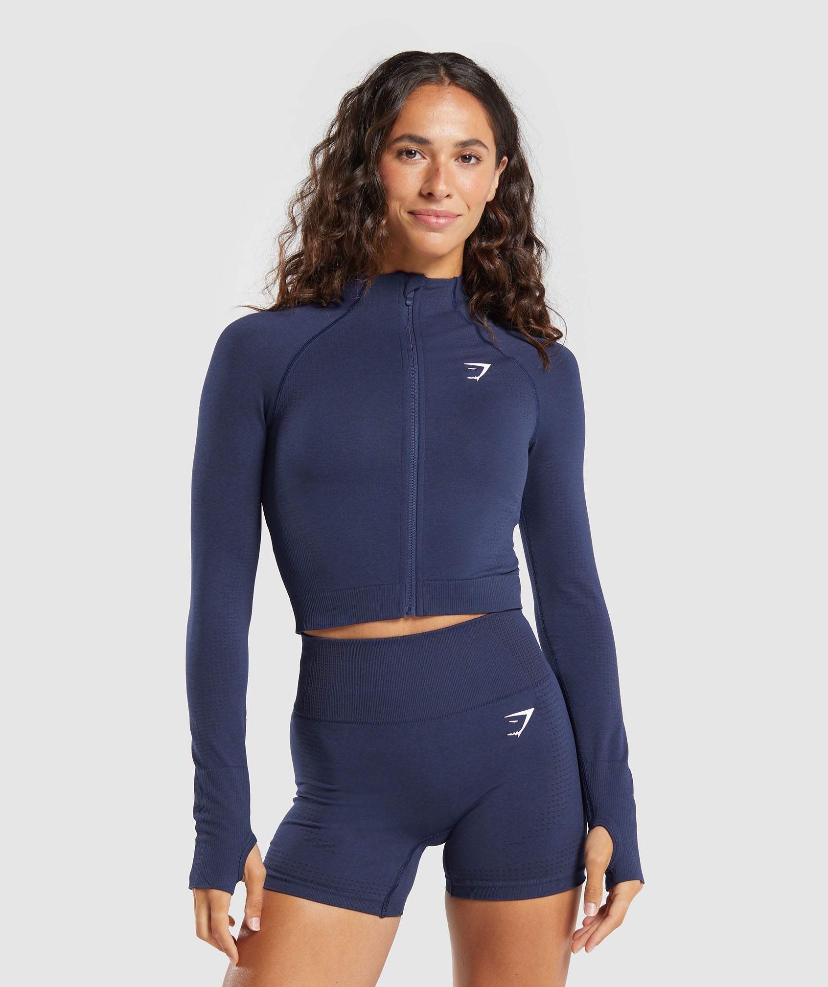 Chaqueta midi con cremallera Vital Seamless 2.0