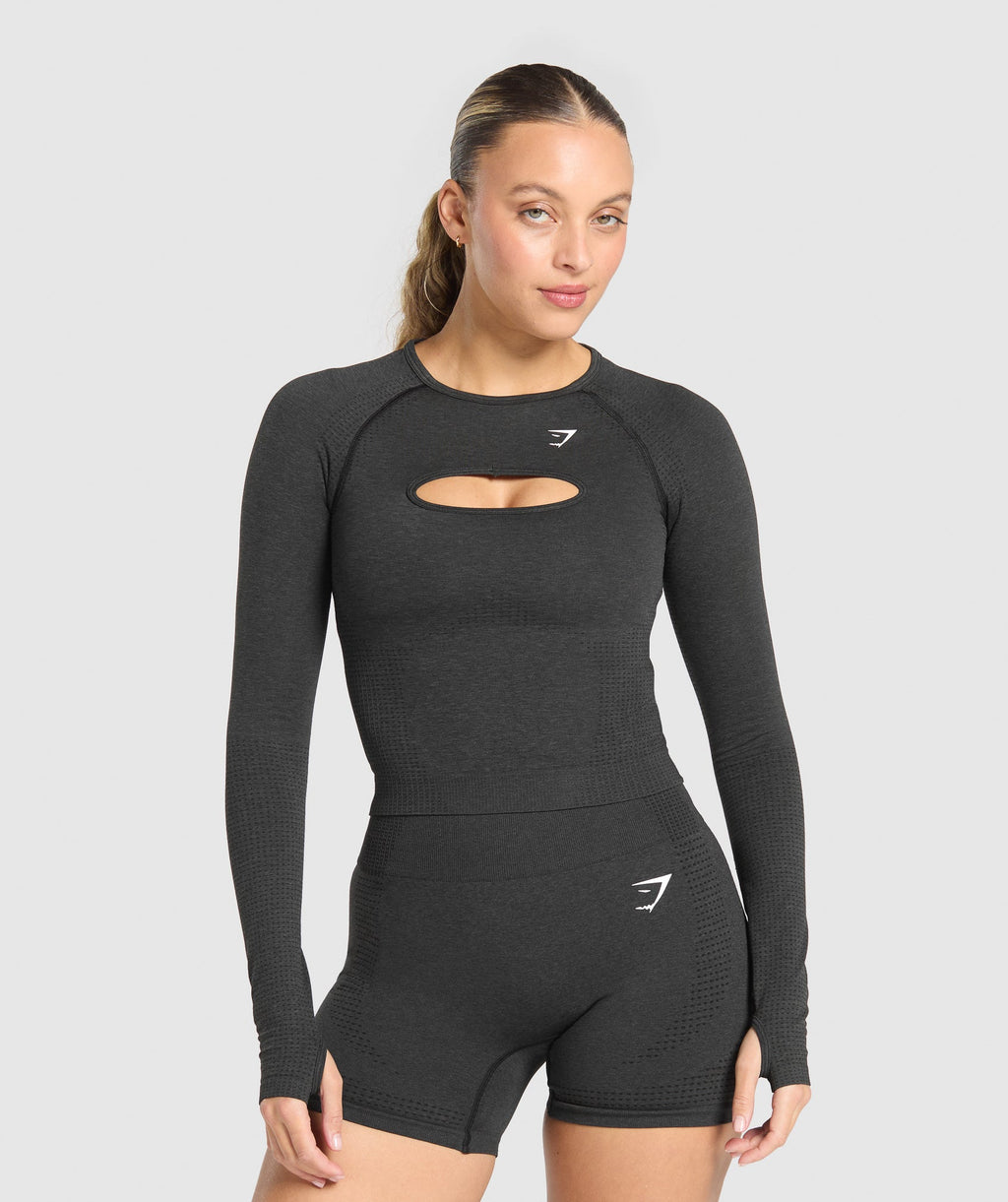 Camiseta de manga larga con cortes y sin costuras Vital