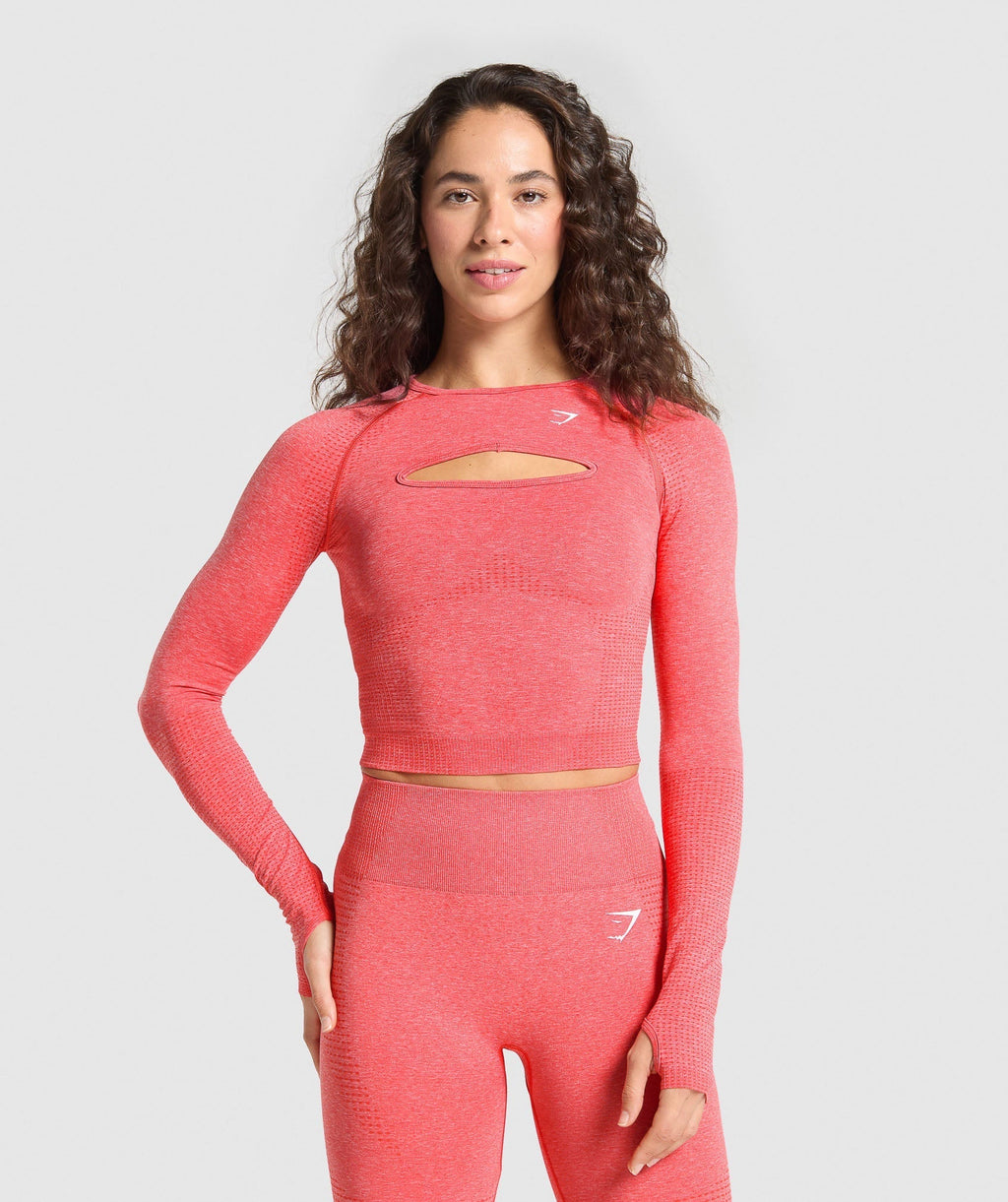 Camiseta de manga larga con cortes y sin costuras Vital