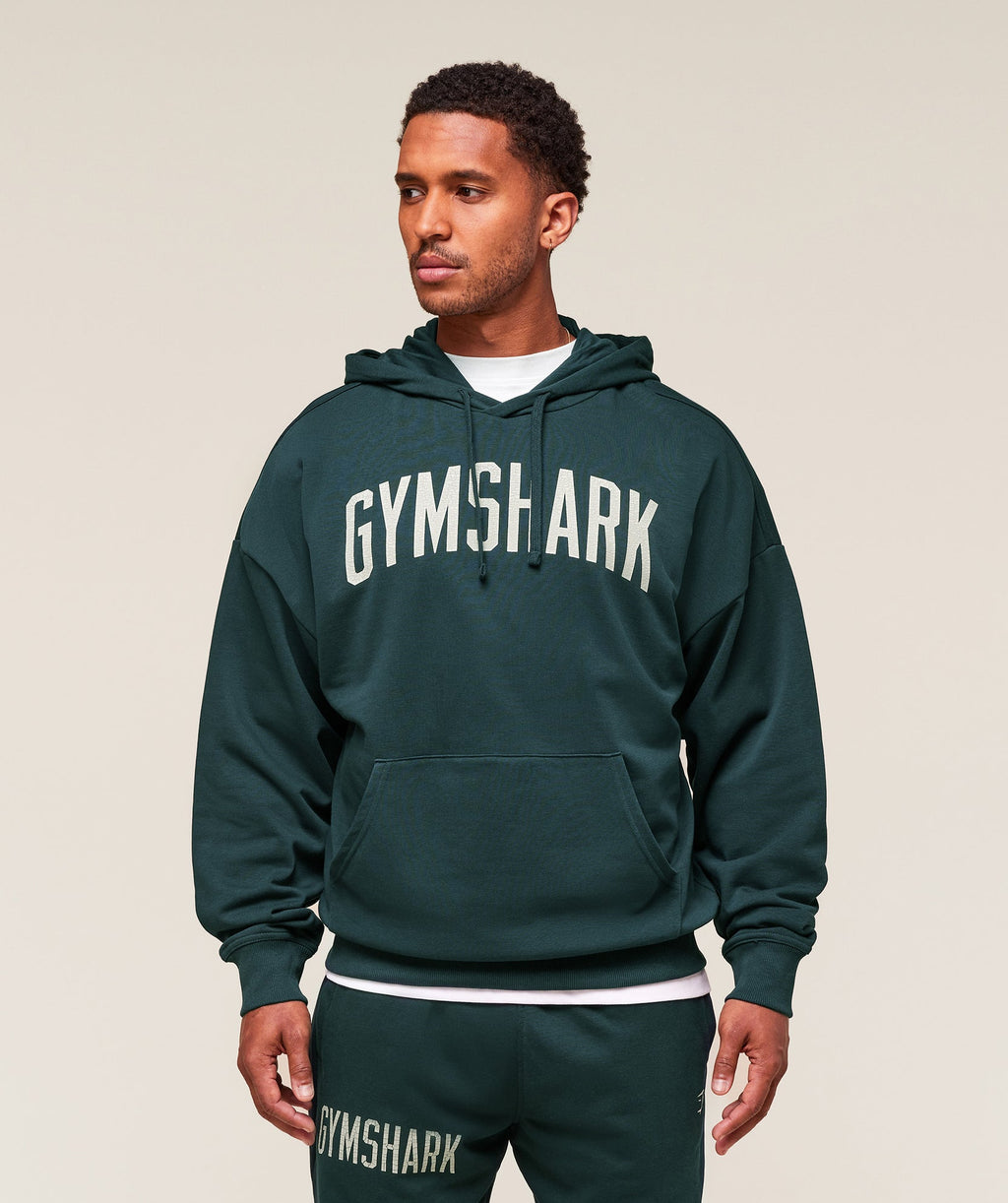 Sudadera con capucha gráfica desgastada