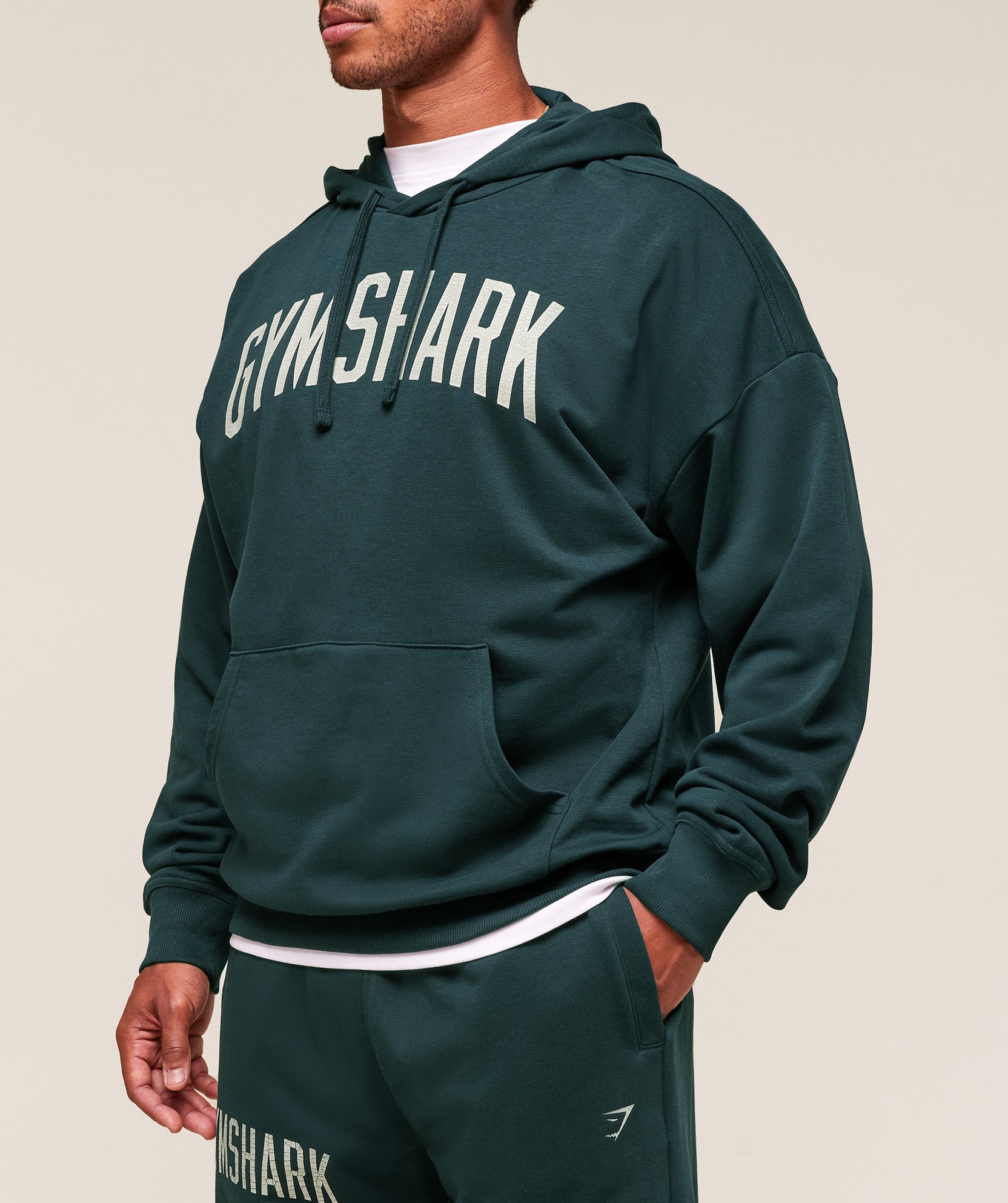 Sudadera con capucha gráfica desgastada